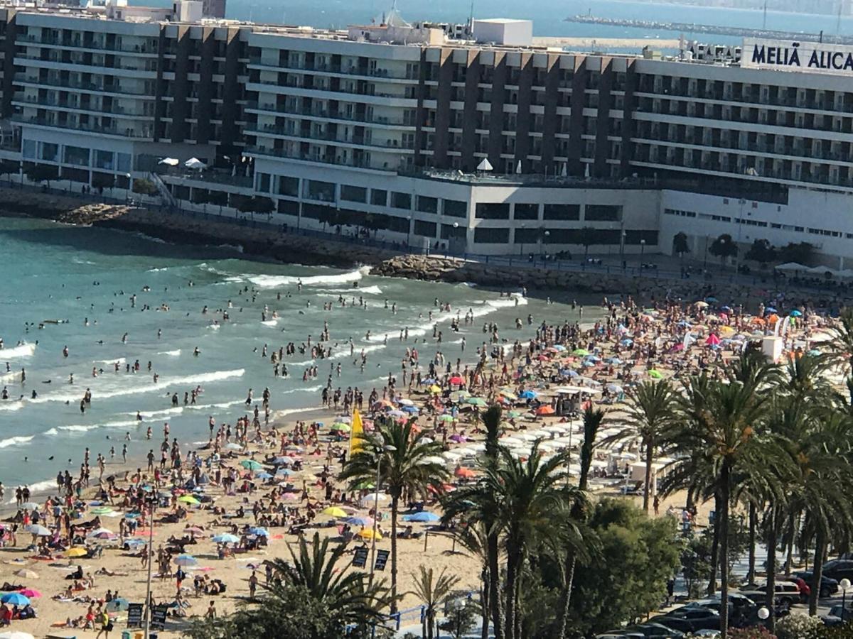 Apartamento Con Vistas Al Mar Primera Linea De Playa Del Postiguet Alicante Esterno foto