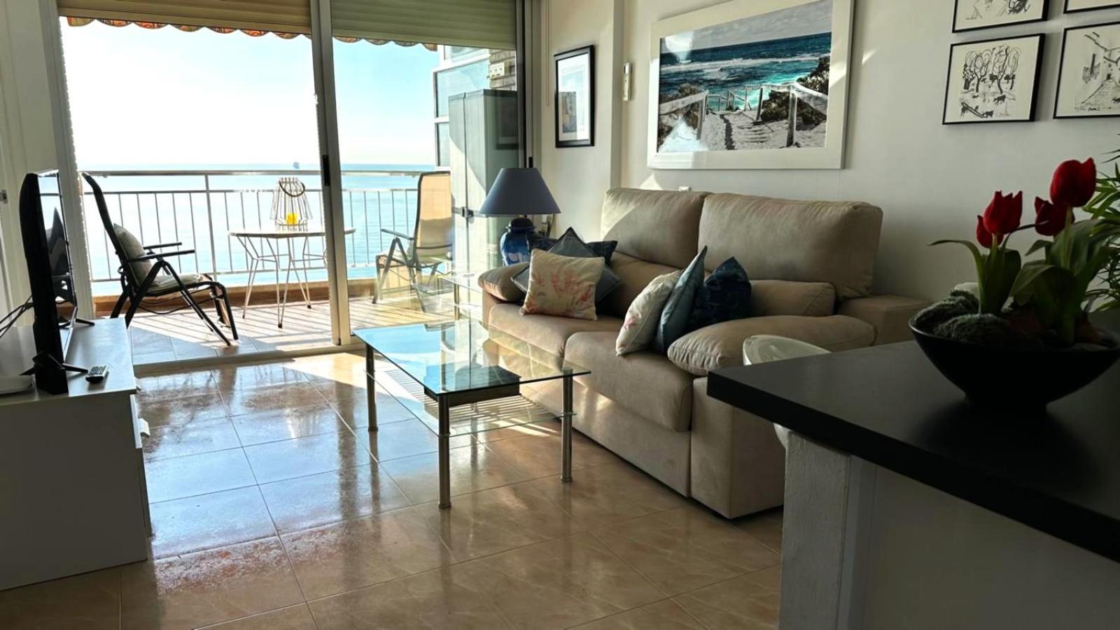 Apartamento Con Vistas Al Mar Primera Linea De Playa Del Postiguet Alicante Esterno foto