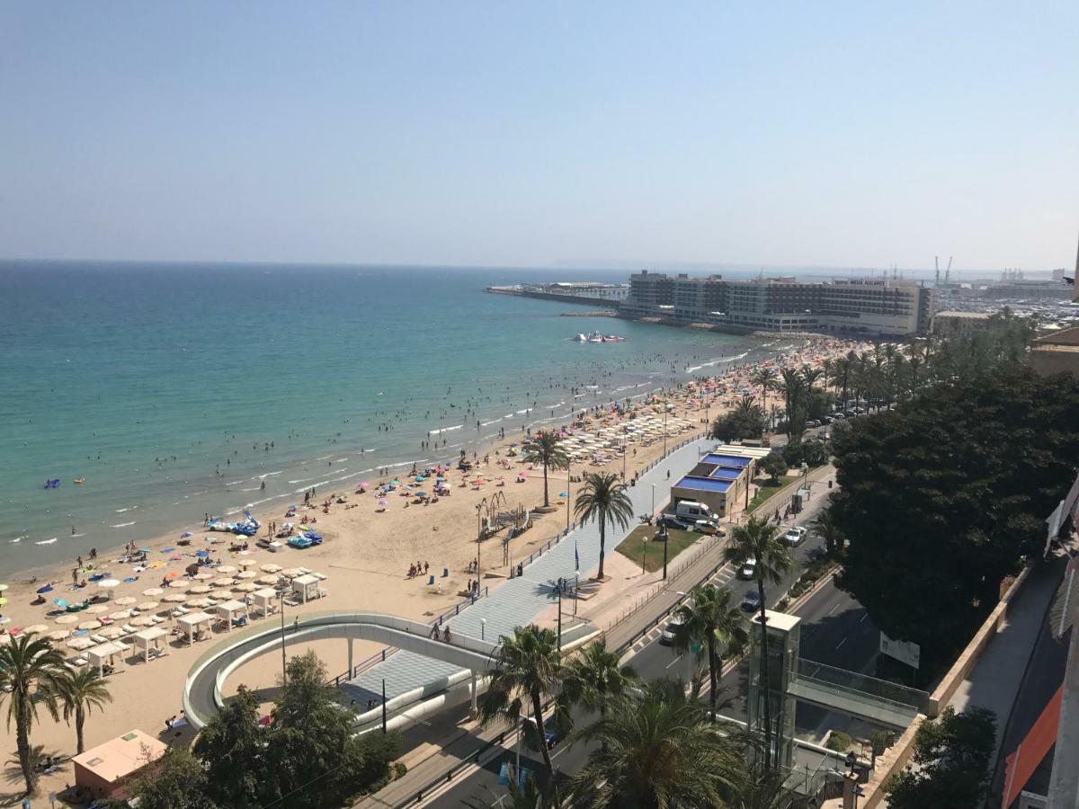 Apartamento Con Vistas Al Mar Primera Linea De Playa Del Postiguet Alicante Esterno foto