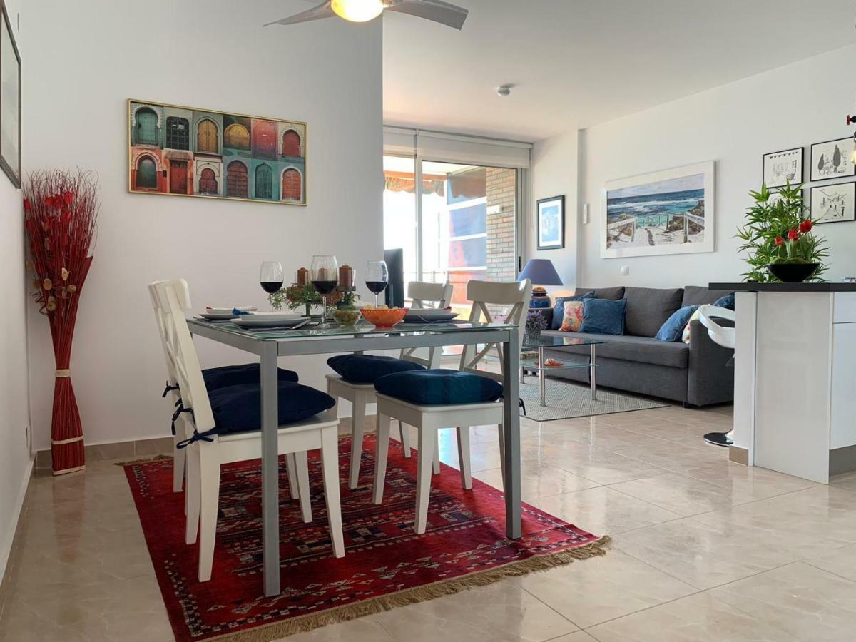 Apartamento Con Vistas Al Mar Primera Linea De Playa Del Postiguet Alicante Esterno foto
